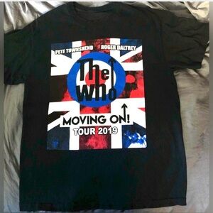 The WHO 2019 West Coast Tour Tshirt Men’s sz L Pete Townshend Roger Daltry NM
